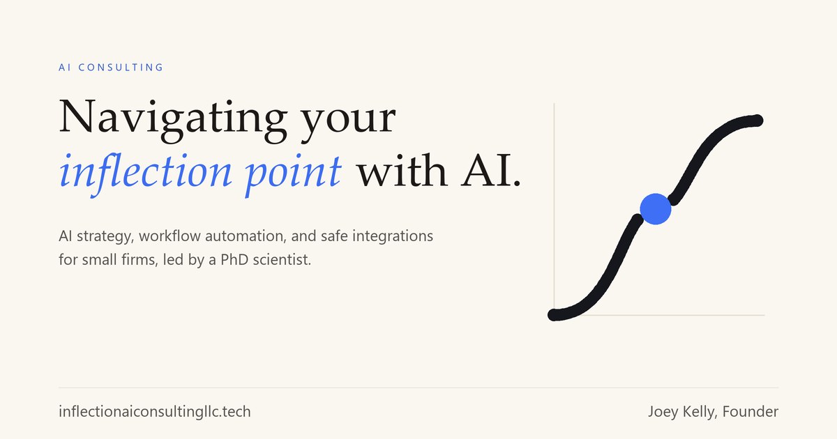 Inflection AI Consulting | AI strategy & implementation, led by a PhD ...